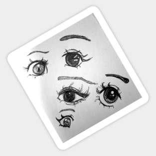 anime eyes Sticker